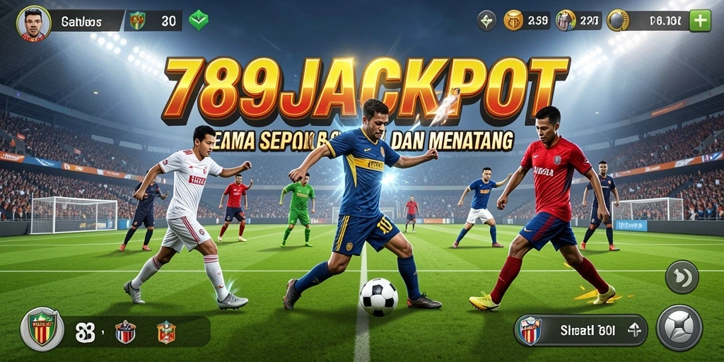 Tampilan bermain seru dari game sepak bola 789JACKPOT