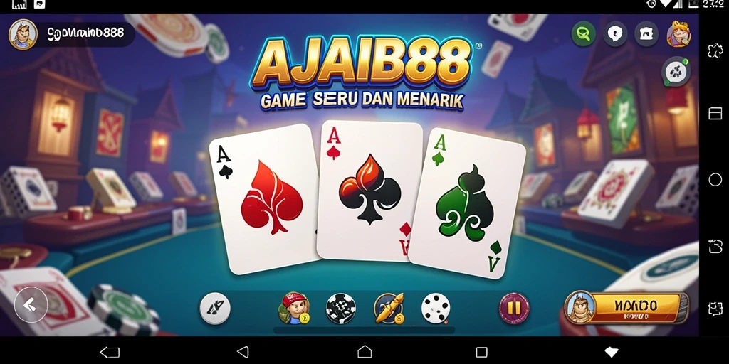 Tampilan gameplay utama AJAIB88 yang seru dan interaktif.