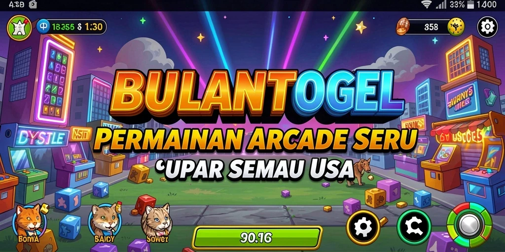 Screenshot menampilkan keseruan gameplay BULANTOGEL di level menantang.