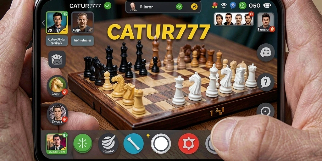 Tampilan gameplay menarik dari CATUR777 yang menampilkan strategi catur.