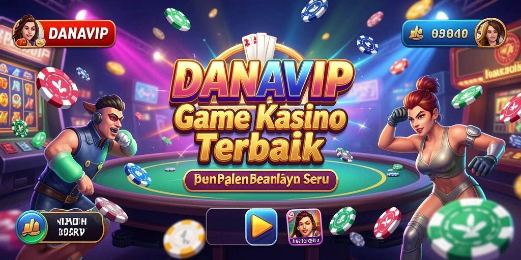 Tampilan menarik dari gameplay Kasino yang seru di DANAVIP.