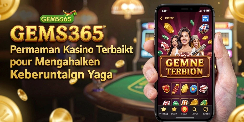 Screenshot dari gameplay GEMS365 yang menampilkan suasana Kasino yang menegangkan.