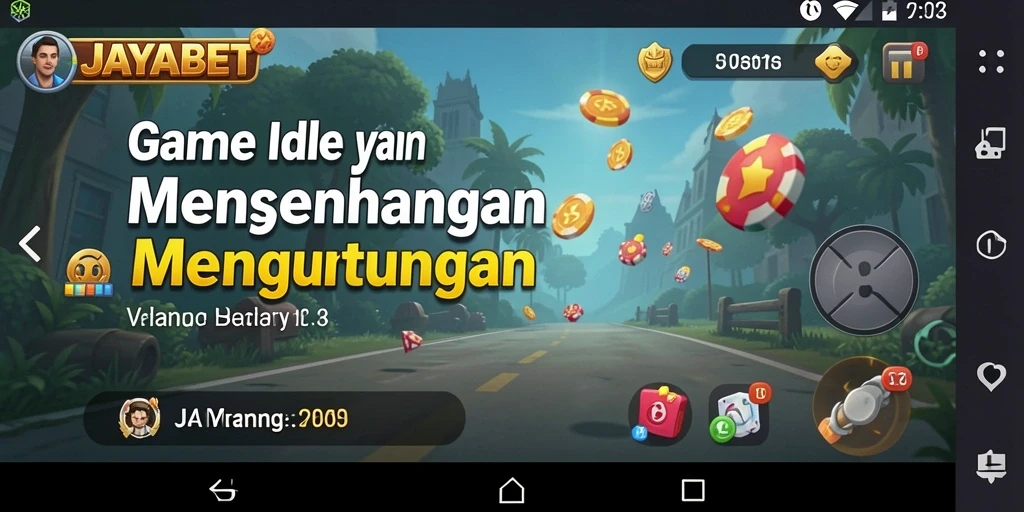 Screenshot gameplay JAYABET yang menunjukkan aksi mengelola sumber daya.