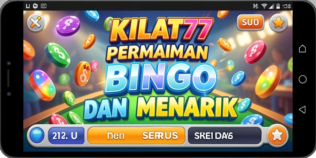Tampilan menarik dari gameplay permainan Bingo KILAT77.