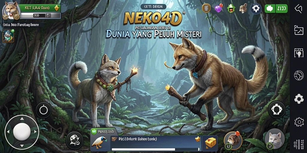 Tampilan gameplay petualangan yang menegangkan dalam NEKO4D.