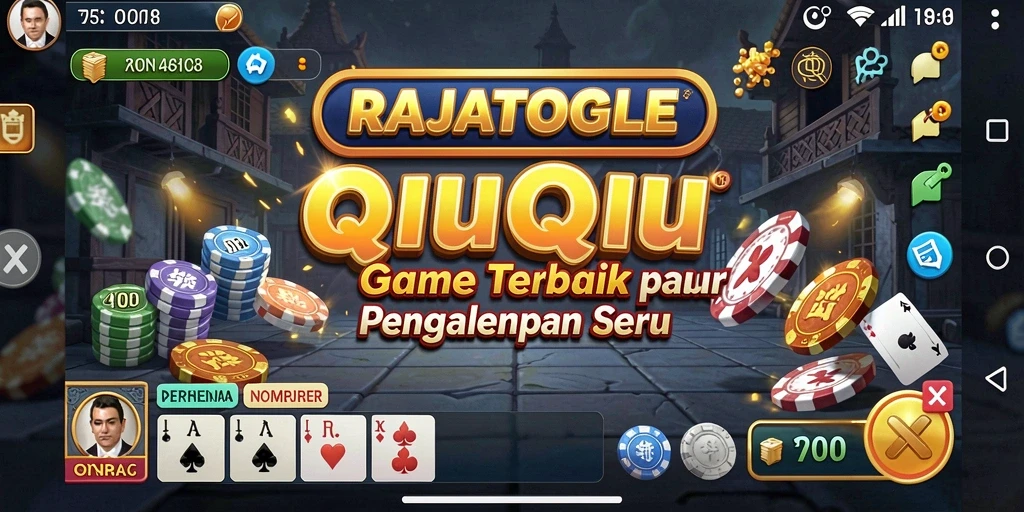 Tampilan gameplay seru dari RAJATOGEL saat bermain QiuQiu.