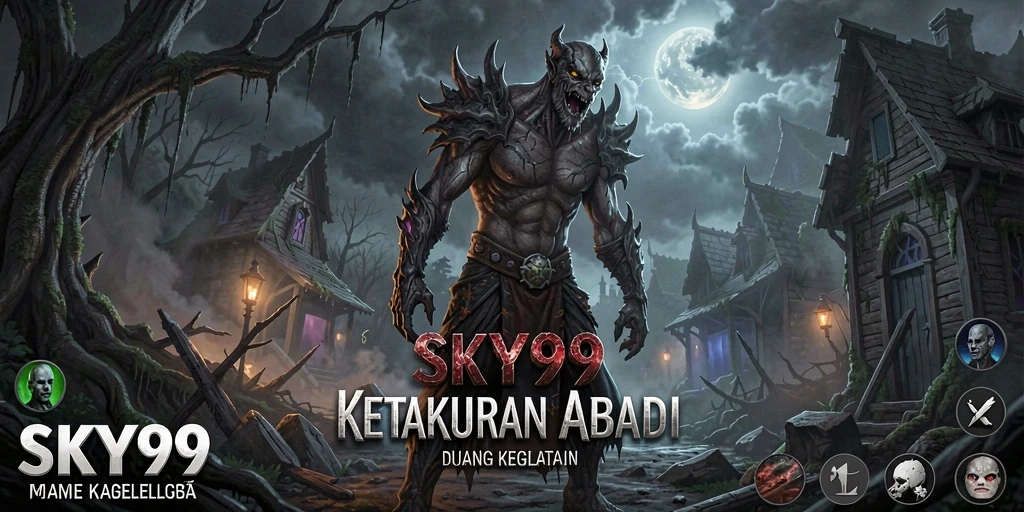 Screenshot gameplay menampilkan atmosfer kelam dan menegangkan dalam SKY99.
