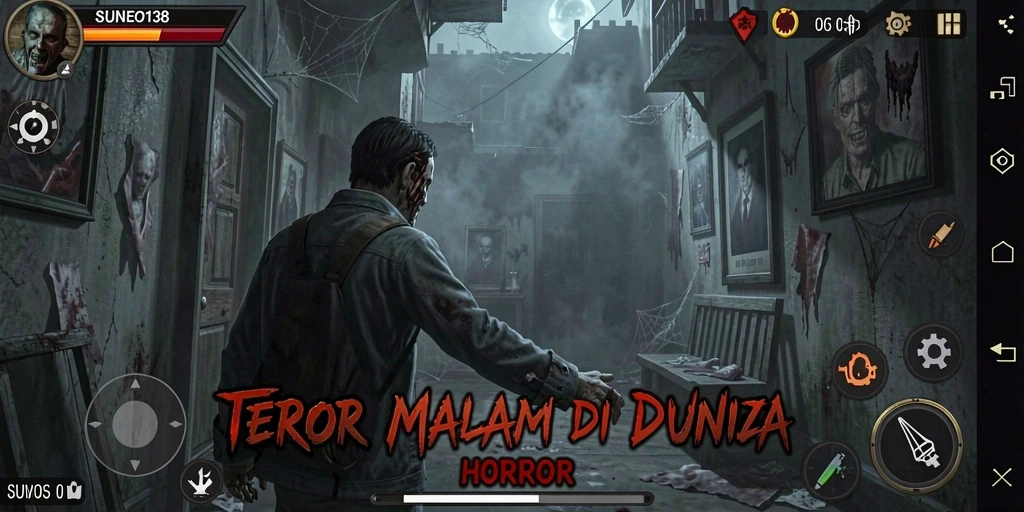 Gameplay menyeramkan SUNEO138 yang menampilkan suasana Horror yang mencekam.