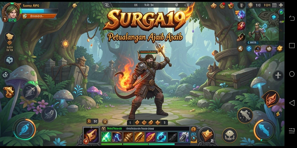 Tampilan luar biasa dari gameplay ARPG SURGA19 yang seru.