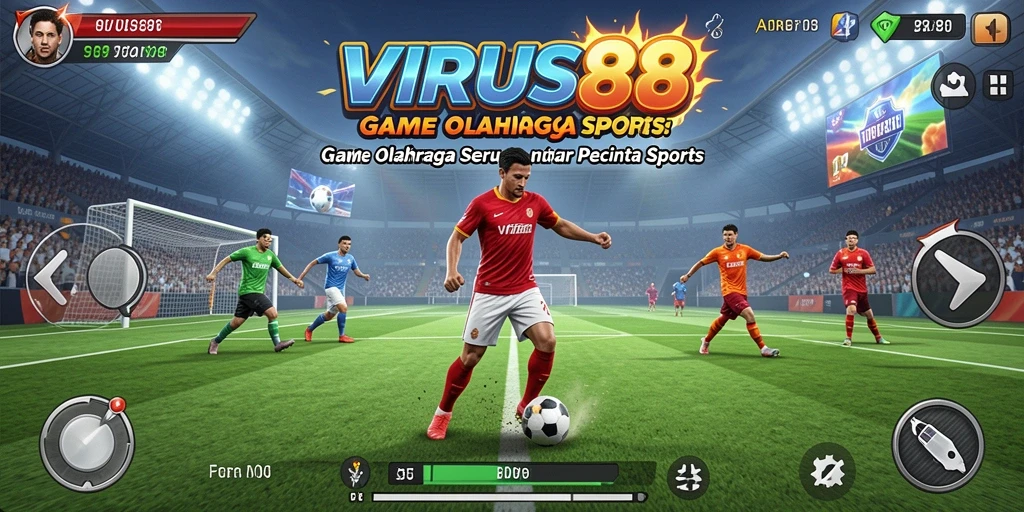 Tampilan menarik dari gameplay VIRUS88 yang seru dan kompetitif.