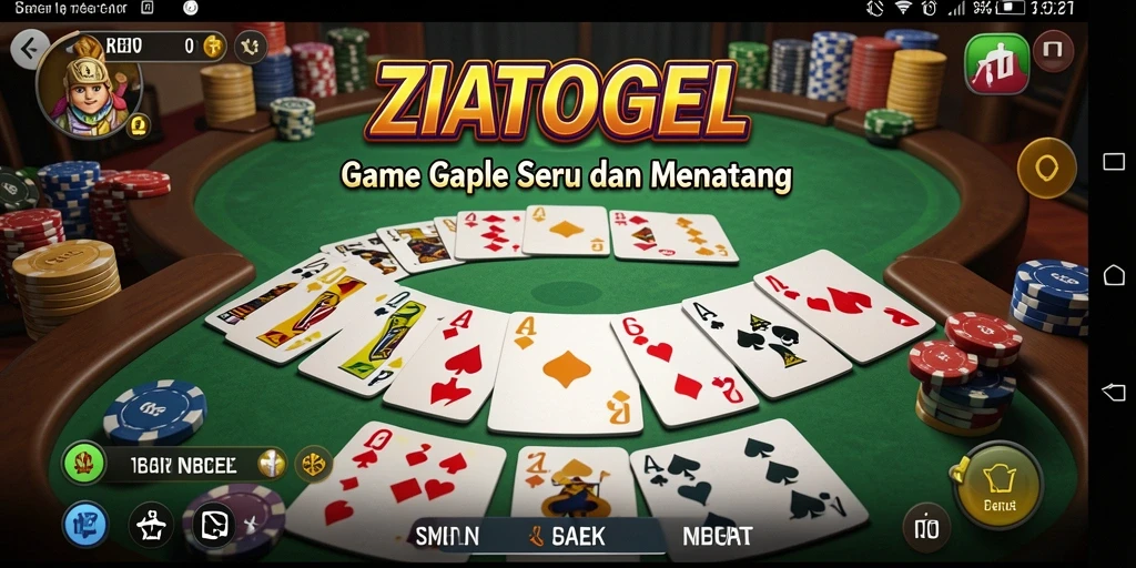 Tampilan gameplay seru ZIATOGEL yang mengasyikkan.